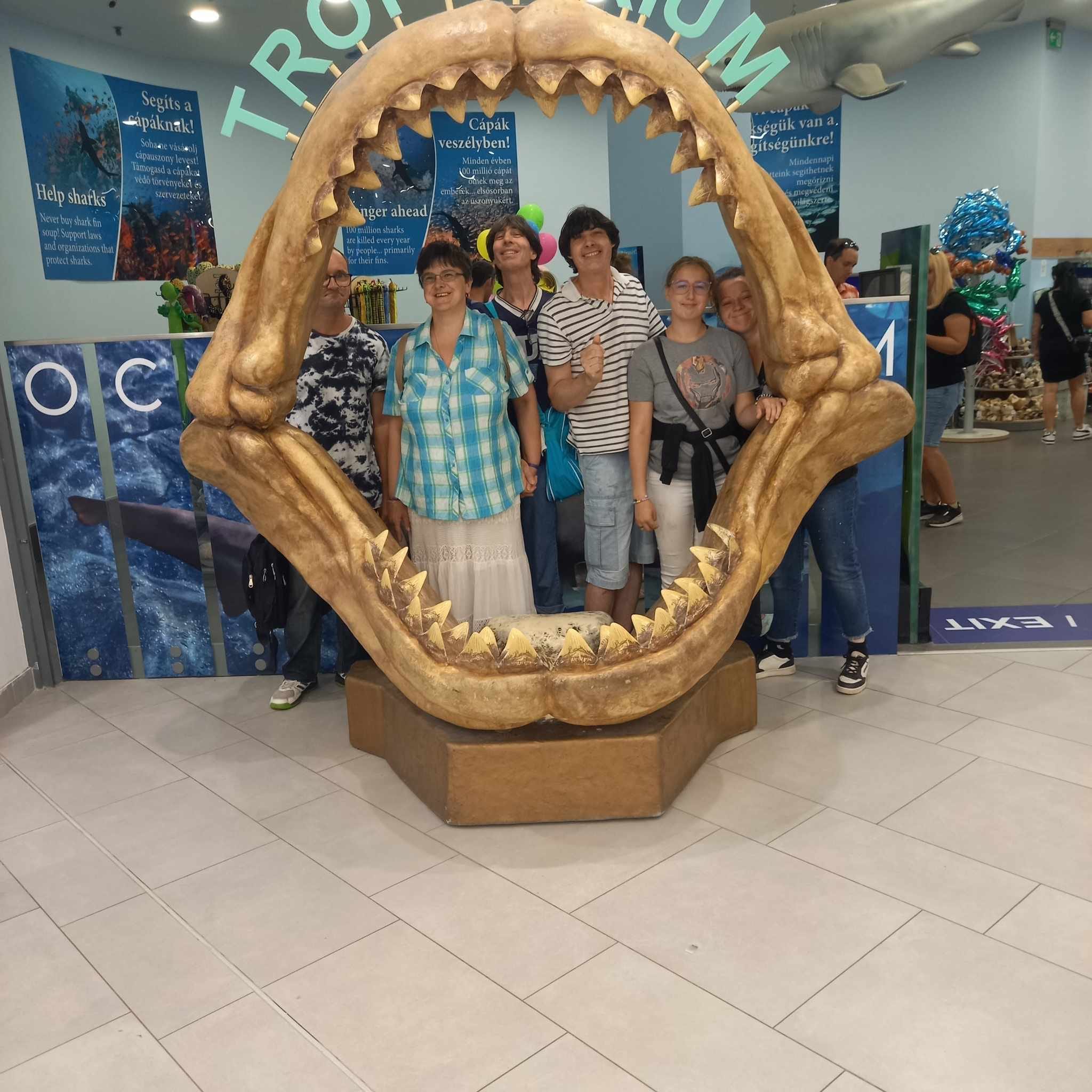 In het aquarium van Budapest